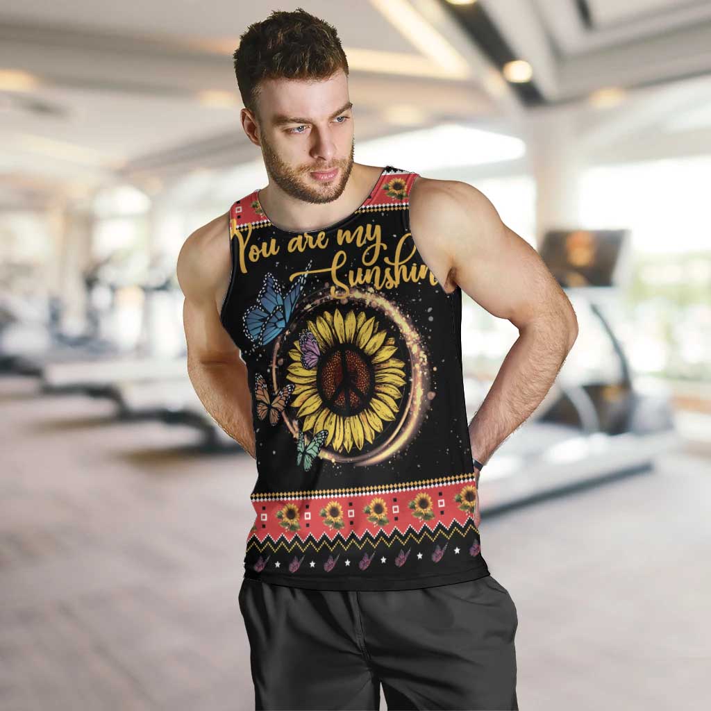 Butterfly Christmas Yall Men Tank Top You Are My Sunshine - Wonder Print Shop