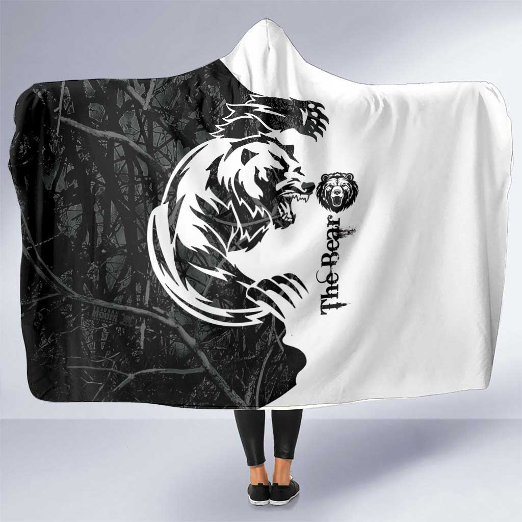 The Bear Tattoo Hooded Blanket Bear In Forest