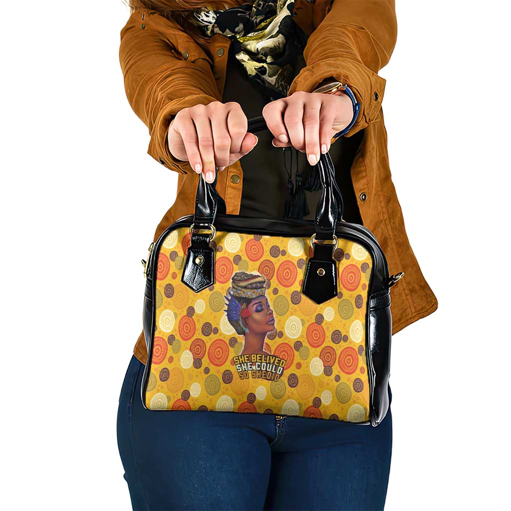 African She Believed Shoulder Handbag She Could So She Did