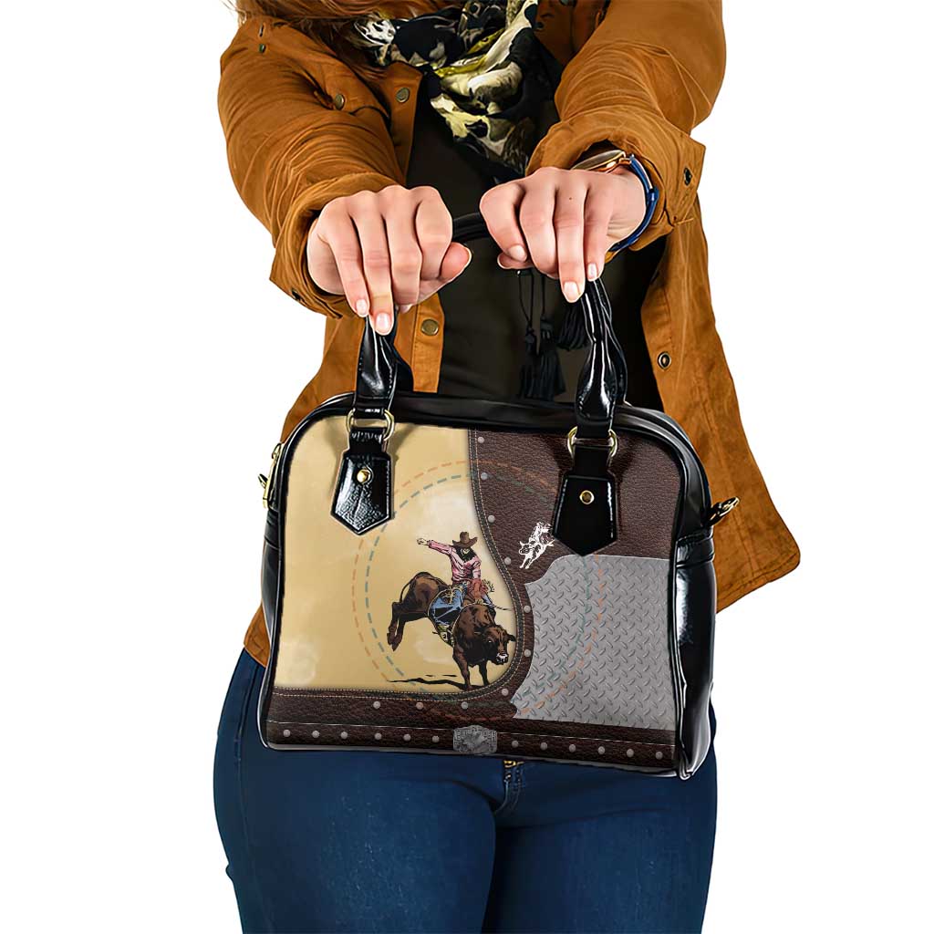 Name Bull Riding Shoulder Handbag Cowboy Courage Rodeo