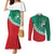 Bulgaria Lion Couples Matching Mermaid Dress and Long Sleeve Button Shirt Bulgarian Coat Of Arms