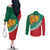 Bulgaria Lion Couples Matching Off The Shoulder Long Sleeve Dress and Long Sleeve Button Shirt Bulgarian Coat Of Arms