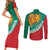 Bulgaria Lion Couples Matching Short Sleeve Bodycon Dress and Long Sleeve Button Shirt Bulgarian Coat Of Arms