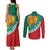 Bulgaria Lion Couples Matching Tank Maxi Dress and Long Sleeve Button Shirt Bulgarian Coat Of Arms