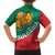 Bulgaria Lion Family Matching Off The Shoulder Long Sleeve Dress and Hawaiian Shirt Bulgarian Coat Of Arms