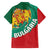 Bulgaria Lion Family Matching Off The Shoulder Long Sleeve Dress and Hawaiian Shirt Bulgarian Coat Of Arms