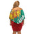 Bulgaria Lion Family Matching Off Shoulder Short Dress and Hawaiian Shirt Bulgarian Coat Of Arms