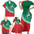 Bulgaria Lion Family Matching Short Sleeve Bodycon Dress and Hawaiian Shirt Bulgarian Coat Of Arms