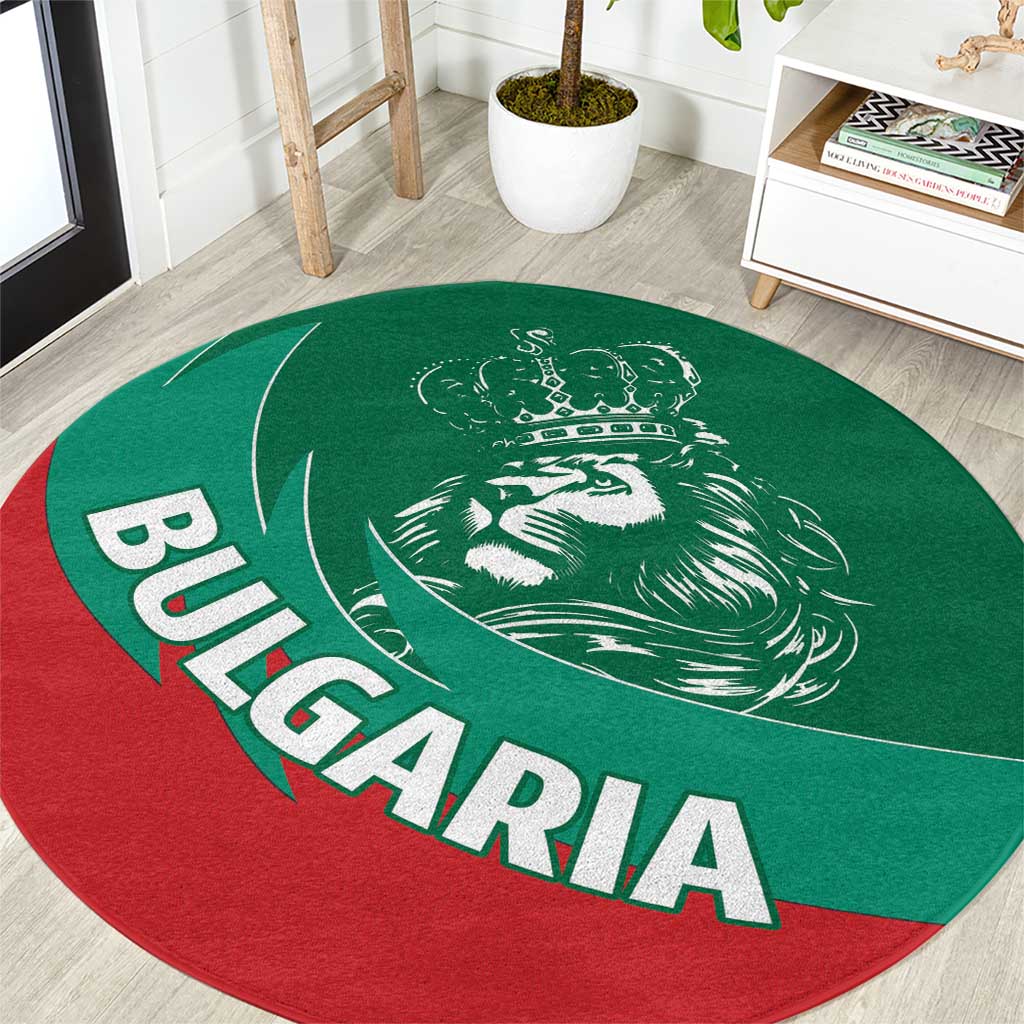 Bulgaria Lion Round Carpet Bulgarian Coat Of Arms