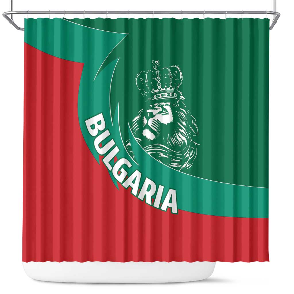 Bulgaria Lion Shower Curtain Bulgarian Coat Of Arms