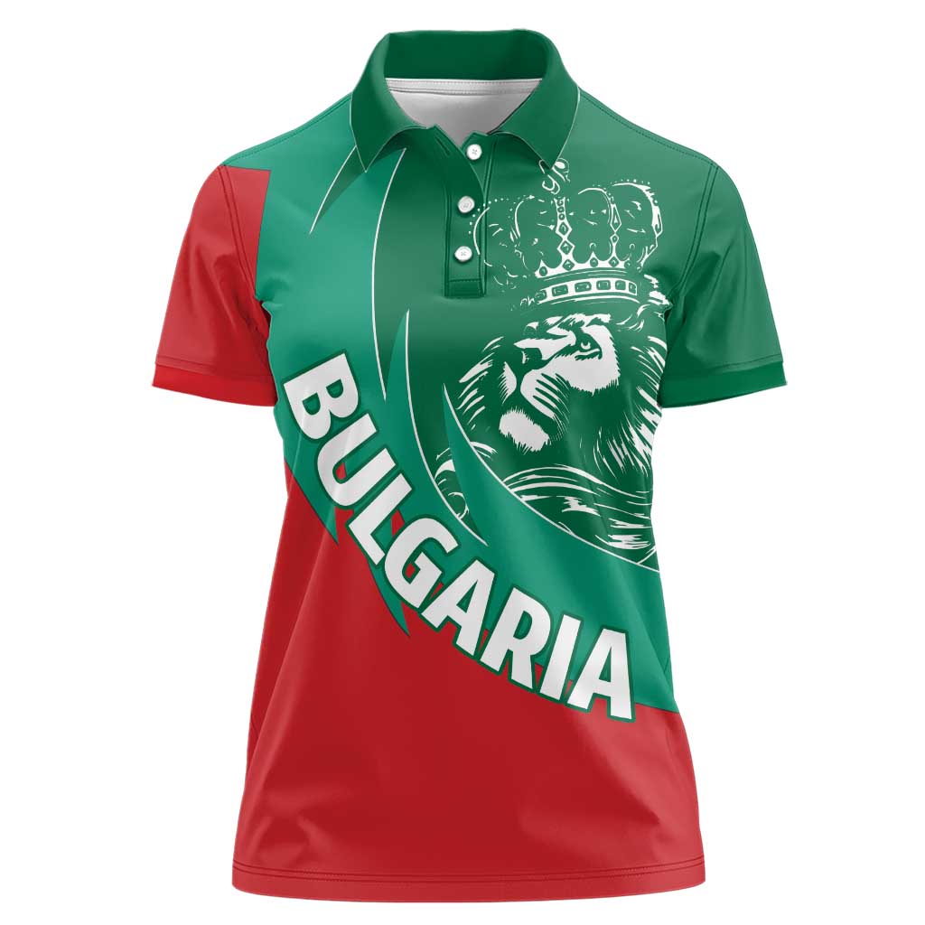 Bulgaria Lion Women Polo Shirt Bulgarian Coat Of Arms - Wonder Print Shop