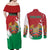 Personalized Belarus Couples Matching Off Shoulder Maxi Dress and Long Sleeve Button Shirt Special Style