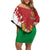 Personalized Belarus Family Matching Off Shoulder Short Dress and Hawaiian Shirt Special Style