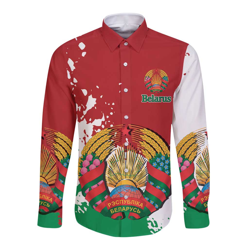 Personalized Belarus Long Sleeve Button Shirt Special Style