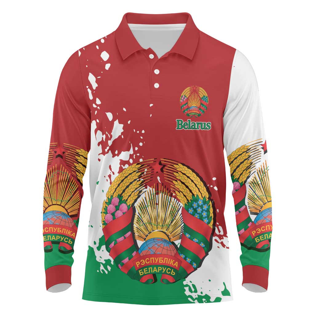 Personalized Belarus Long Sleeve Polo Shirt Special Style