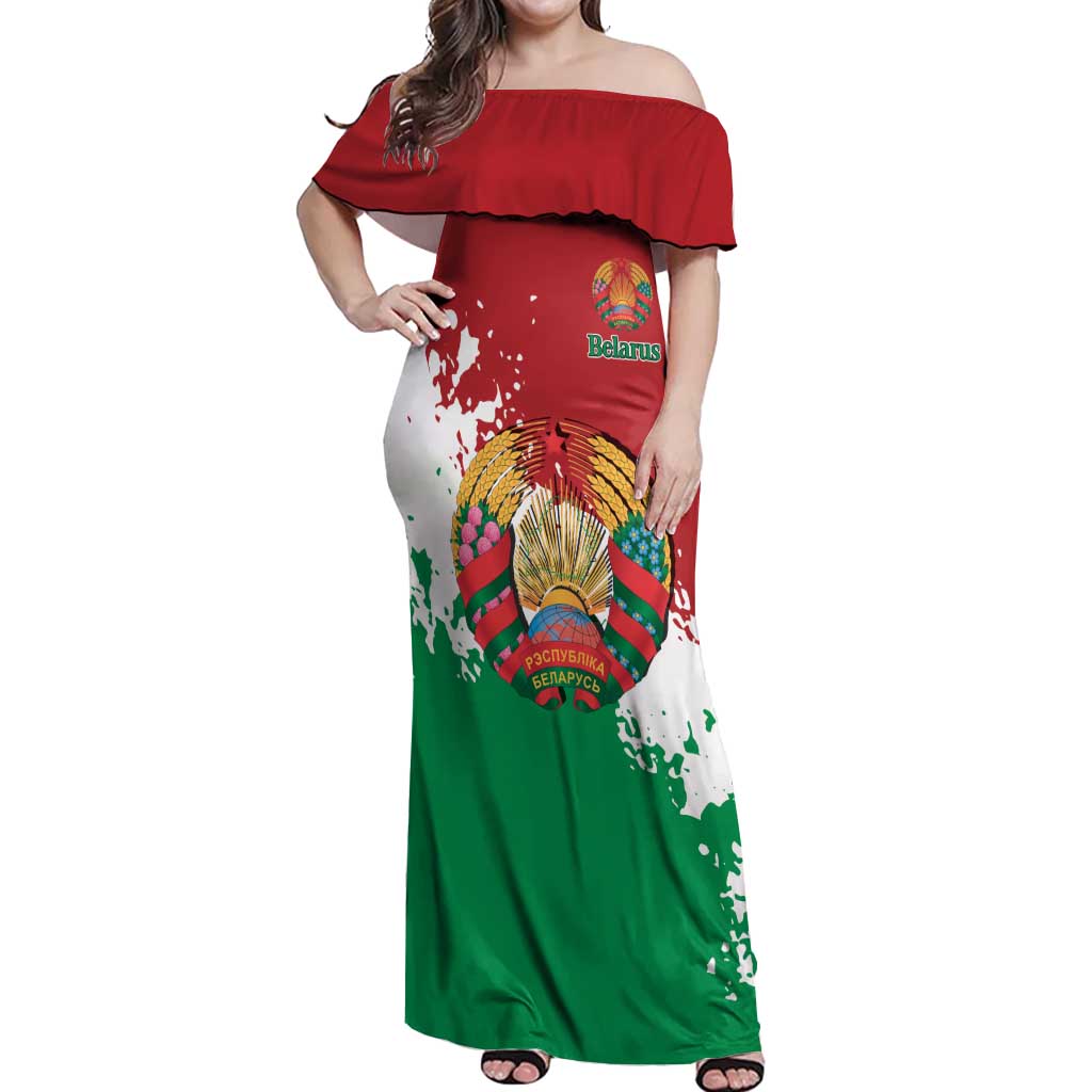 Personalized Belarus Off Shoulder Maxi Dress Special Style