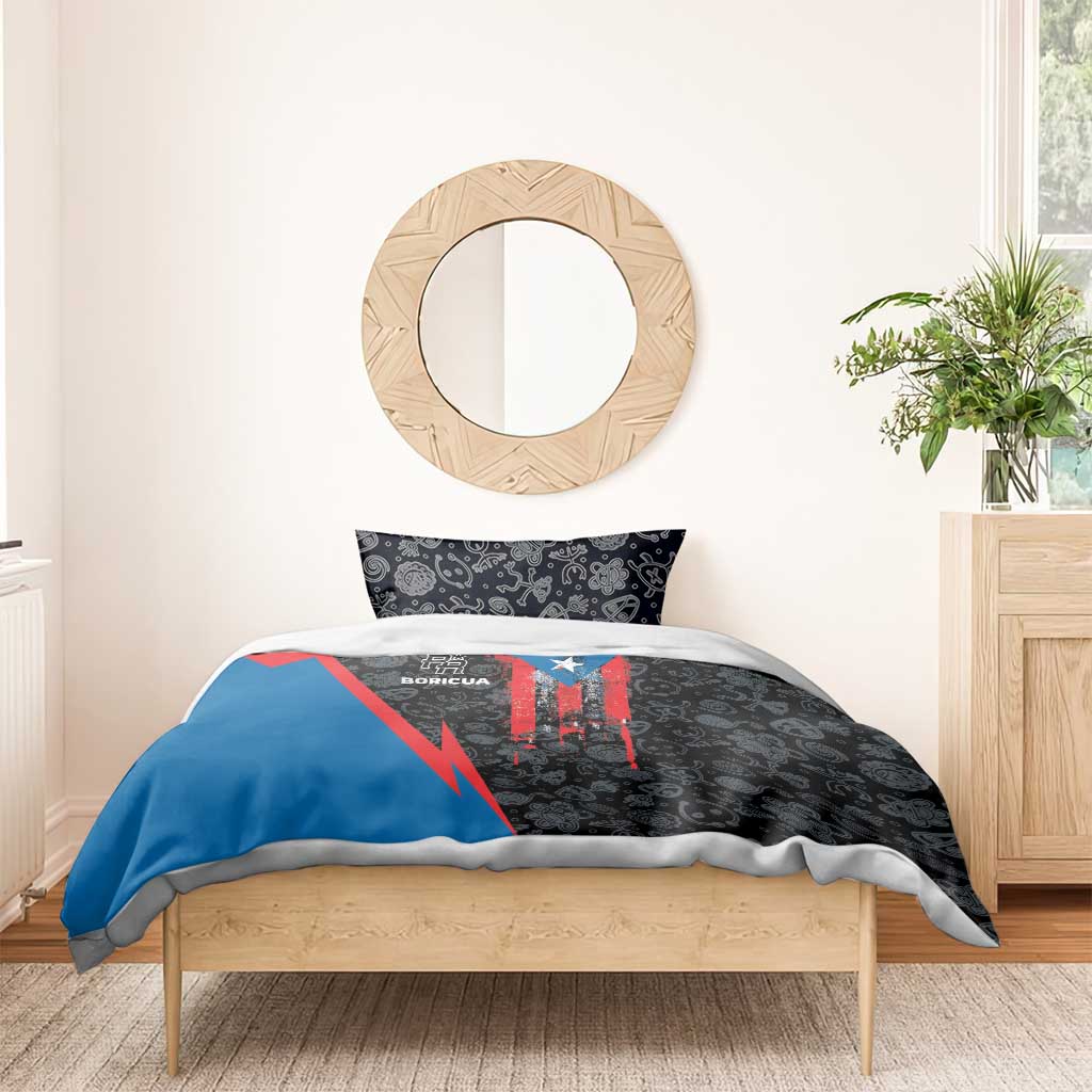 Puerto Rico Bedding Set Boricua PR Flag Style