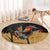 Puerto Rico Rooster Round Carpet Gallo Boricua