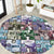 The Civil Rights Journey in Puzzle Round Carpet African American