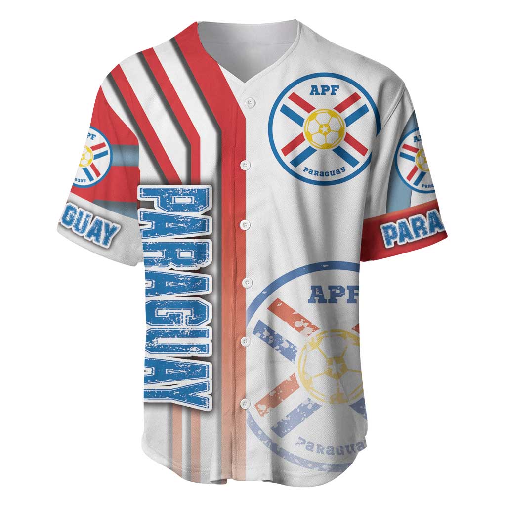 Paraguay Football Baseball Jersey La Albirroja Soccer - Road To Champion