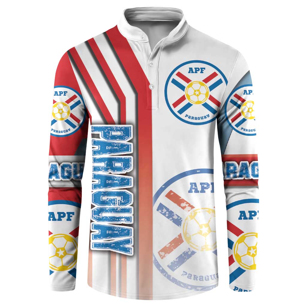 Paraguay Football Button Sweatshirt La Albirroja Soccer - Road To Champion