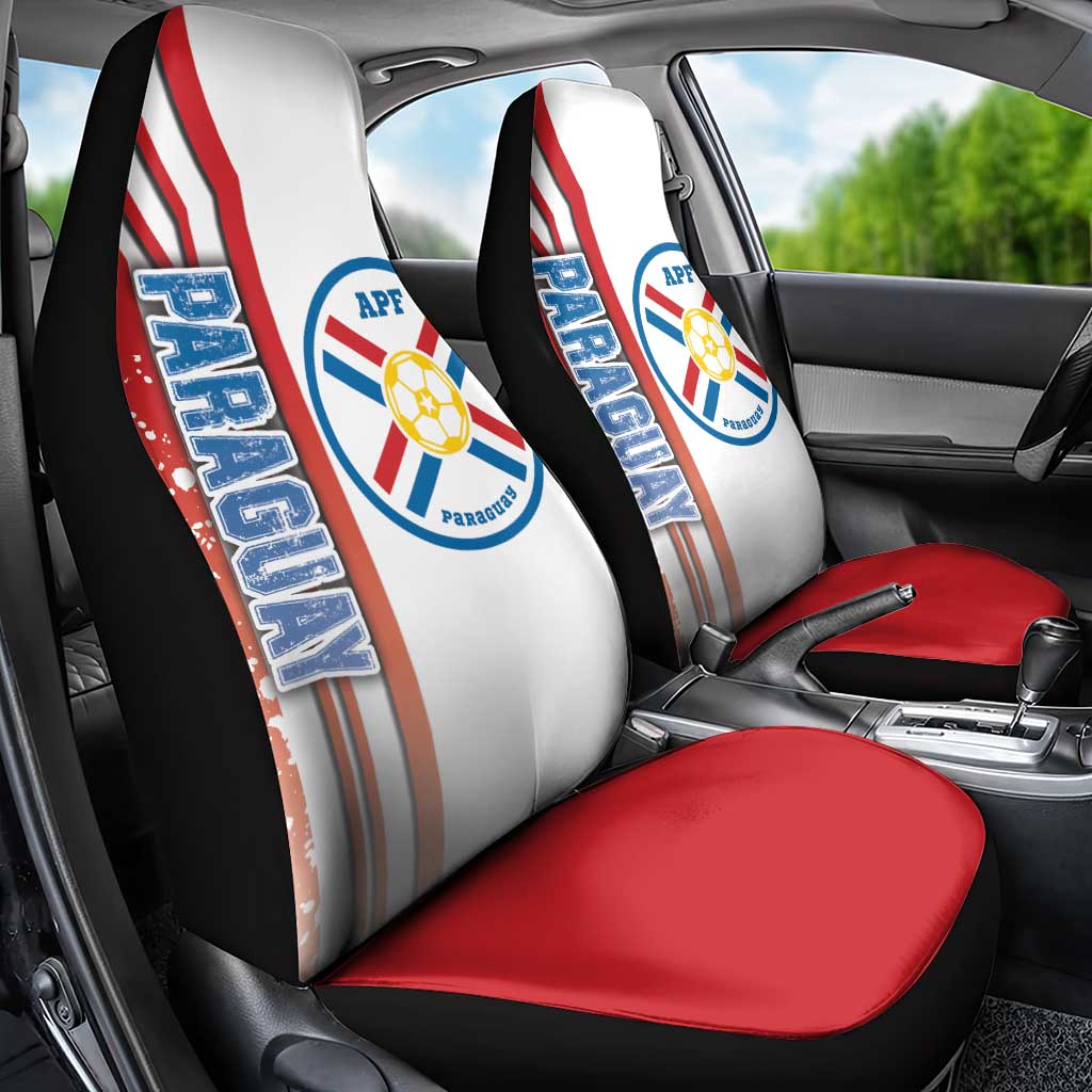 Paraguay Football Car Seat Cover La Albirroja Soccer - Road To Champion