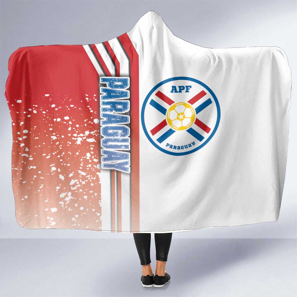 Paraguay Football Hooded Blanket La Albirroja Soccer - Road To Champion