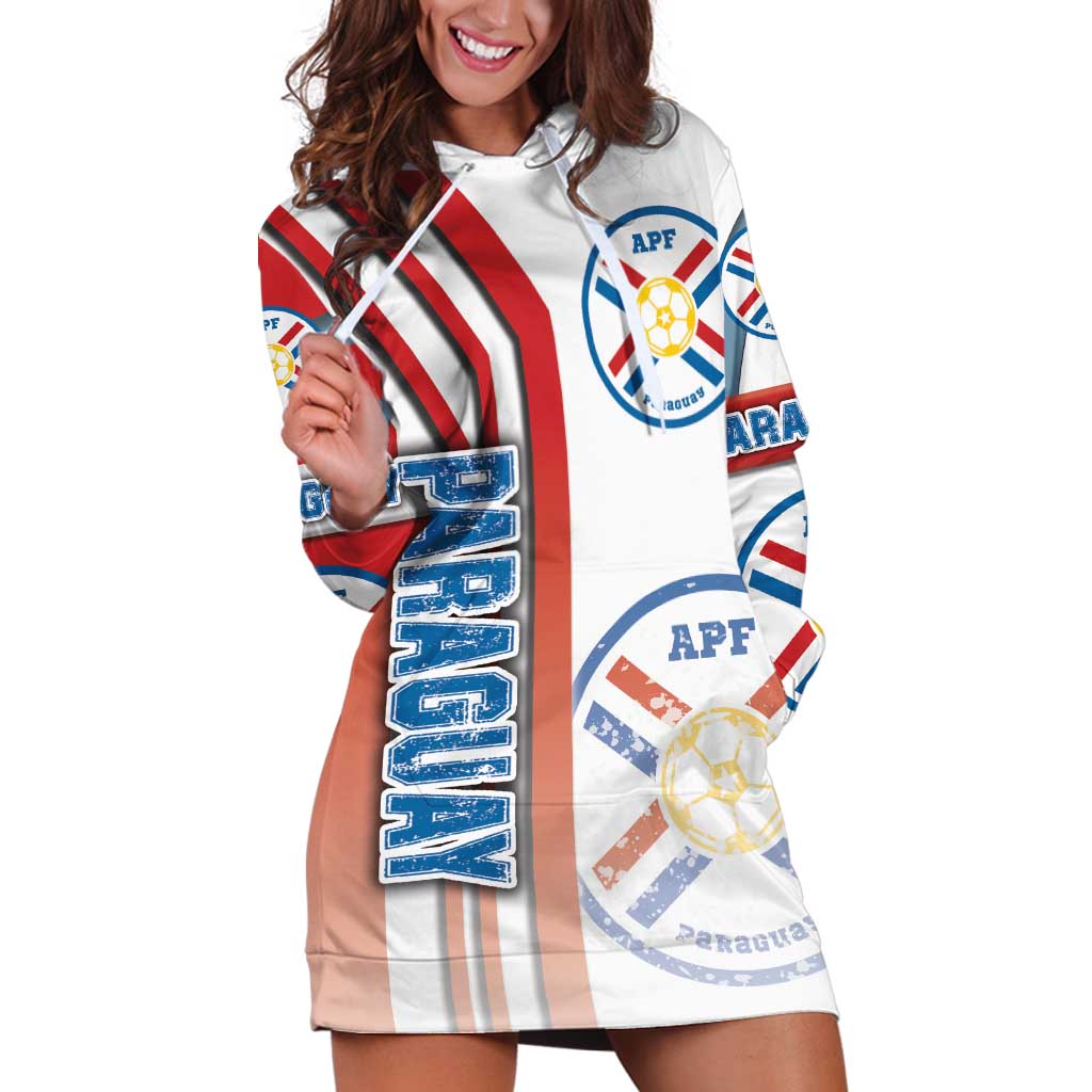 Paraguay Football Hoodie Dress La Albirroja Soccer - Road To Champion