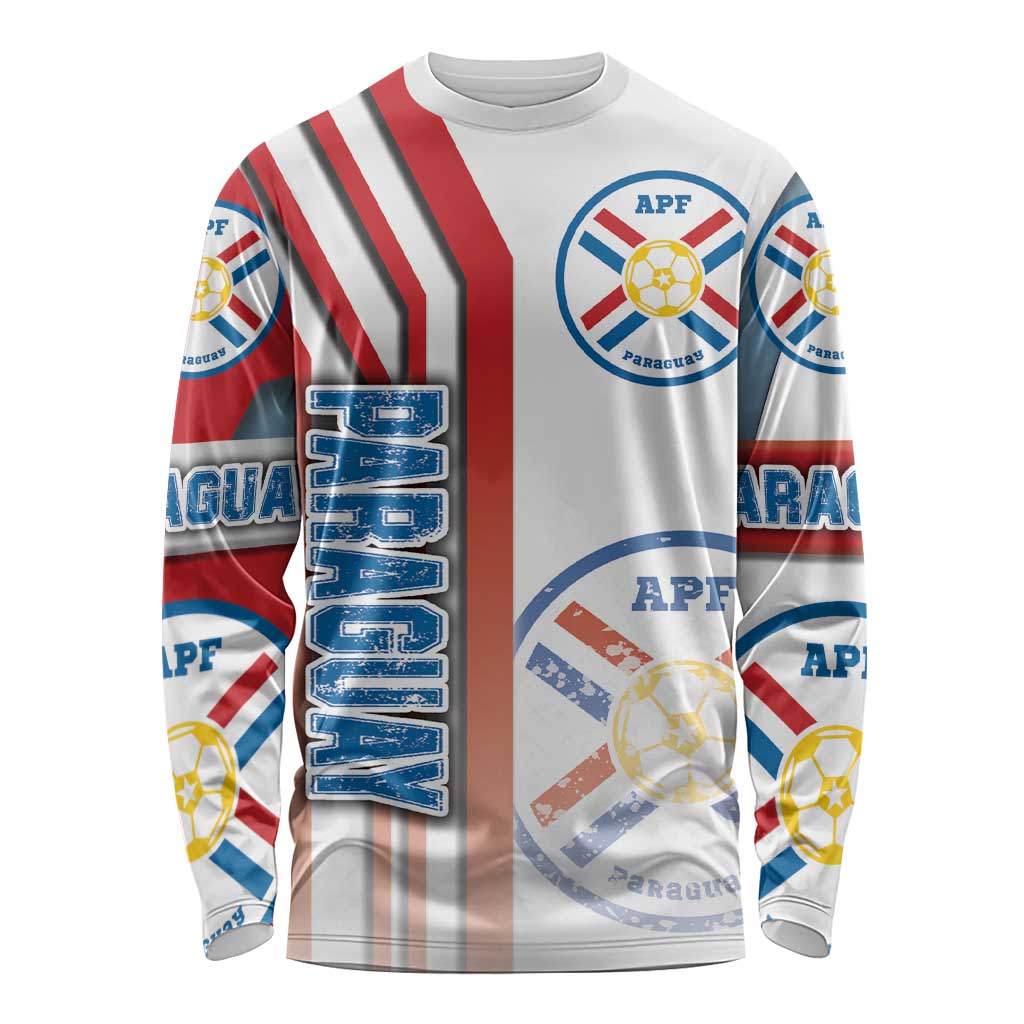 Paraguay Football Long Sleeve Shirt La Albirroja Soccer - Road To Champion