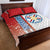 Paraguay Football Quilt Bed Set La Albirroja Soccer - Road To Champion