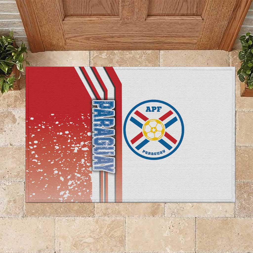 Paraguay Football Rubber Doormat La Albirroja Soccer - Road To Champion