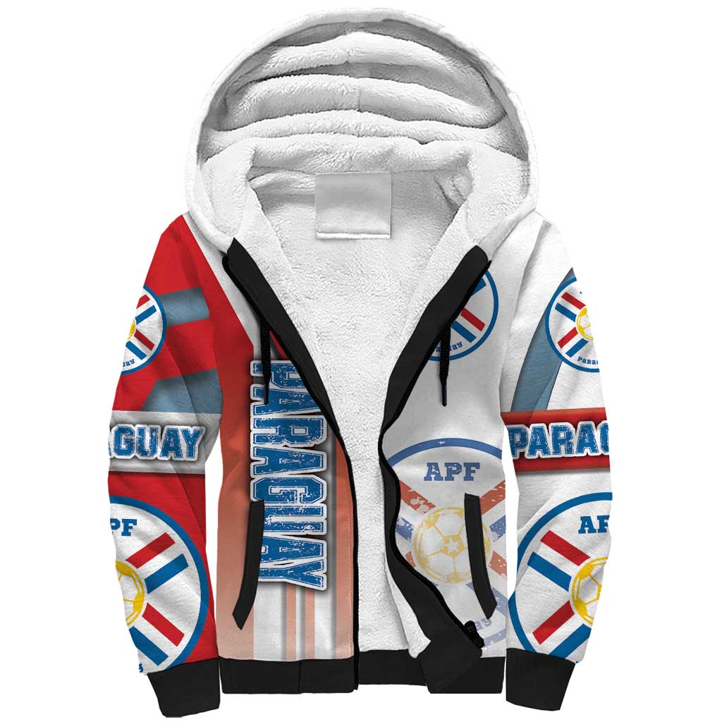 Paraguay Football Sherpa Hoodie La Albirroja Soccer - Road To Champion