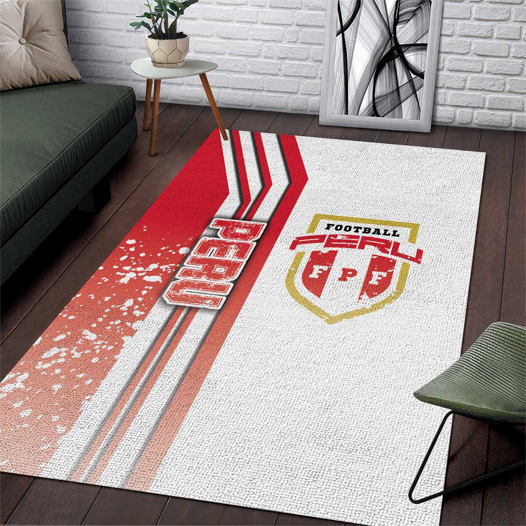 Peru Football Area Rug La Bicolor Soccer - Road To Champion