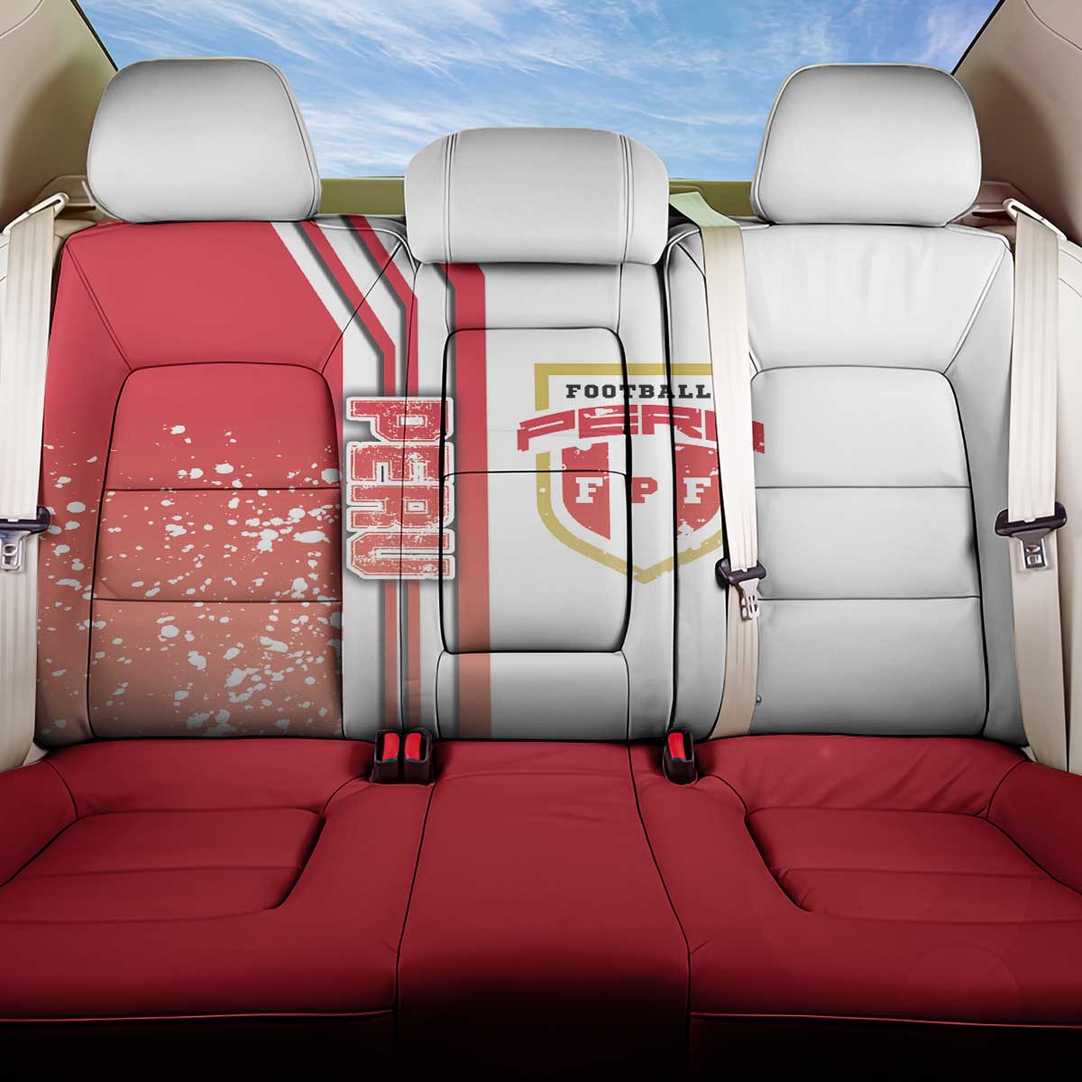 Peru Football Back Car Seat Cover La Bicolor Soccer - Road To Champion