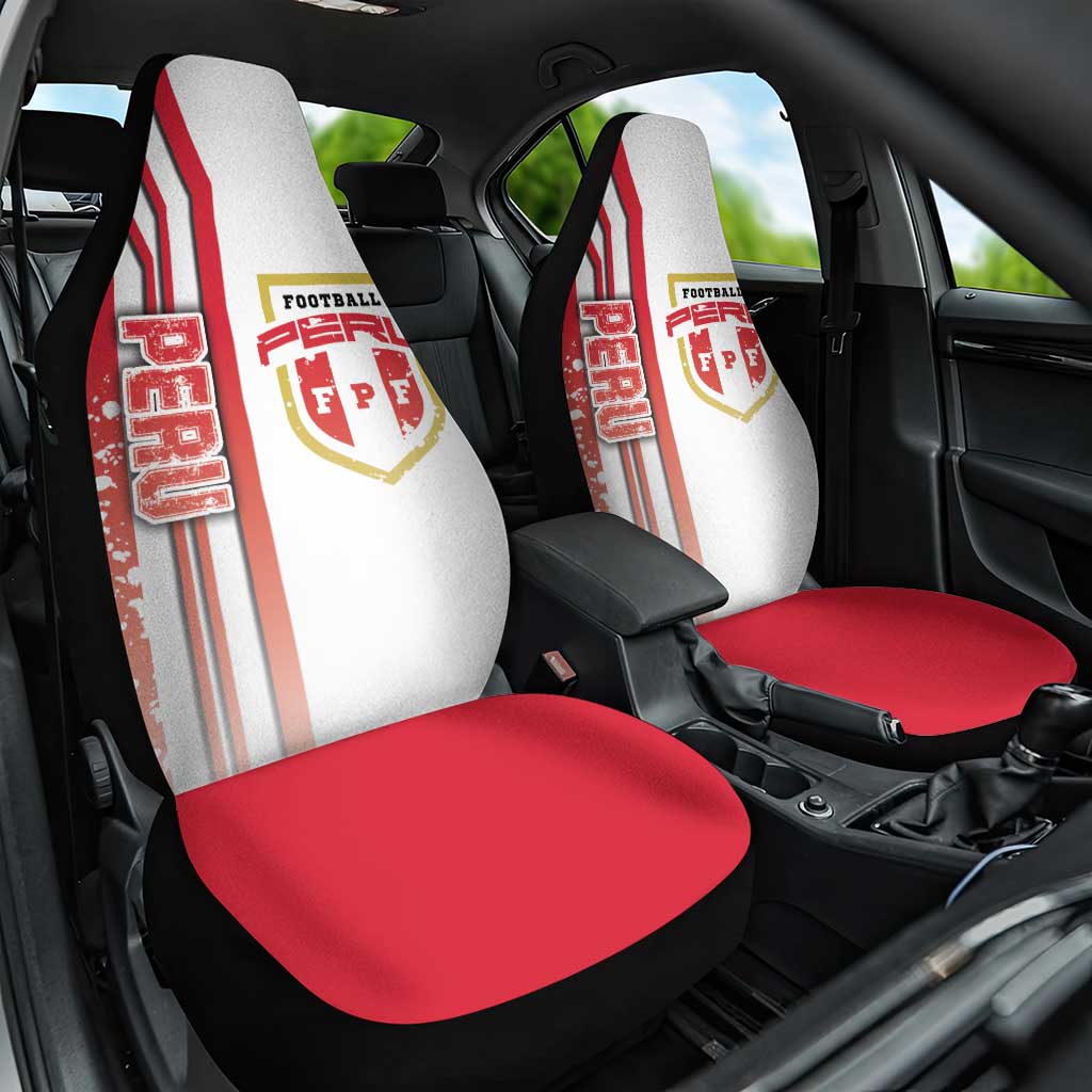 Peru Football Car Seat Cover La Bicolor Soccer - Road To Champion