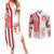 Peru Football Couples Matching Summer Maxi Dress and Long Sleeve Button Shirt La Bicolor Soccer - Road To Champion