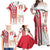 Peru Football Family Matching Off Shoulder Maxi Dress and Hawaiian Shirt La Bicolor Soccer - Road To Champion