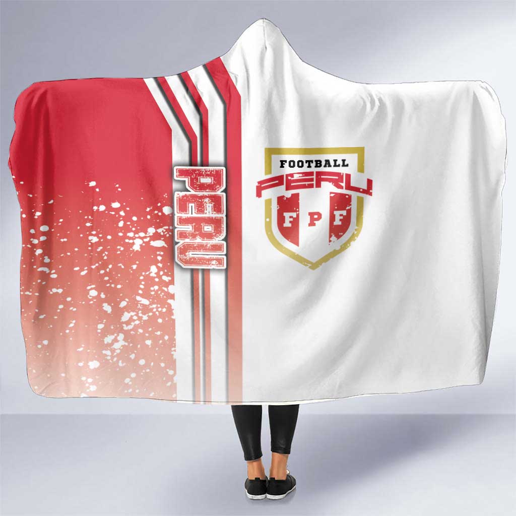 Peru Football Hooded Blanket La Bicolor Soccer - Road To Champion