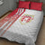 Peru Football Quilt Bed Set La Bicolor Soccer - Road To Champion