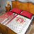 Peru Football Quilt Bed Set La Bicolor Soccer - Road To Champion