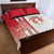 Peru Football Quilt Bed Set La Bicolor Soccer - Road To Champion