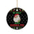 Guinea Pig Christmas Ceramic Ornament Be Jolly With Guinea Pig - Wonder Print Shop