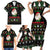 Guinea Pig Christmas Family Matching Short Sleeve Bodycon Dress and Hawaiian Shirt Be Jolly With Guinea Pig - Wonder Print Shop