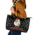 Guinea Pig Christmas Leather Tote Bag Be Jolly With Guinea Pig - Wonder Print Shop