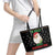 Guinea Pig Christmas Leather Tote Bag Be Jolly With Guinea Pig - Wonder Print Shop