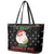 Guinea Pig Christmas Leather Tote Bag Be Jolly With Guinea Pig - Wonder Print Shop