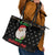 Guinea Pig Christmas Leather Tote Bag Be Jolly With Guinea Pig - Wonder Print Shop