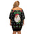 Guinea Pig Christmas Off Shoulder Short Dress Be Jolly With Guinea Pig - Wonder Print Shop