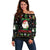 Guinea Pig Christmas Off Shoulder Sweater Be Jolly With Guinea Pig - Wonder Print Shop