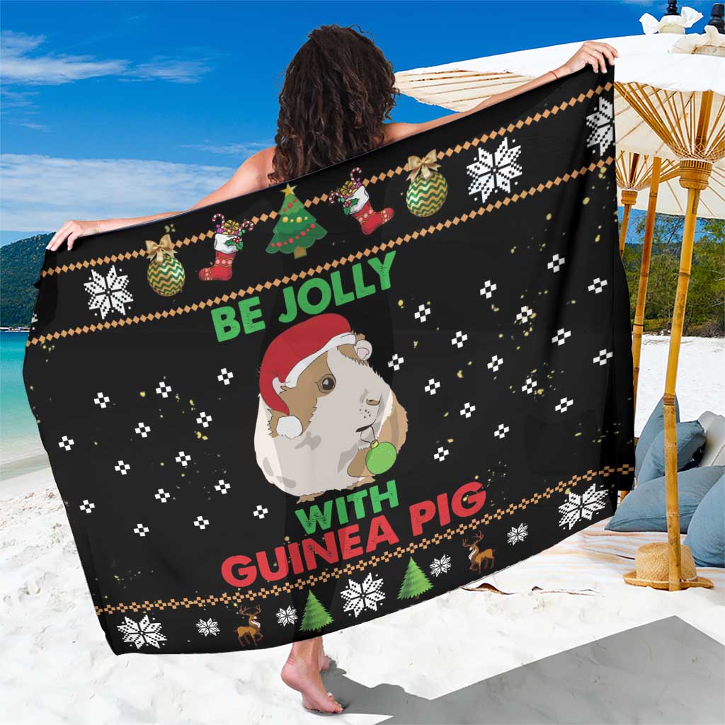 Guinea Pig Christmas Sarong Be Jolly With Guinea Pig